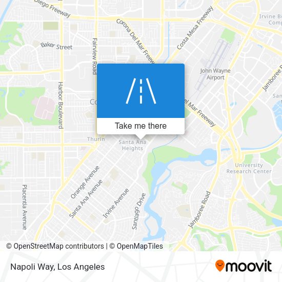 Mapa de Napoli Way