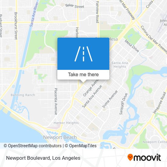 Mapa de Newport Boulevard