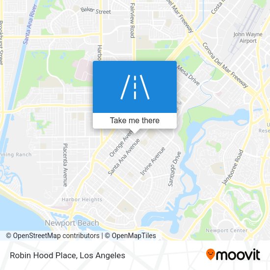 Robin Hood Place map