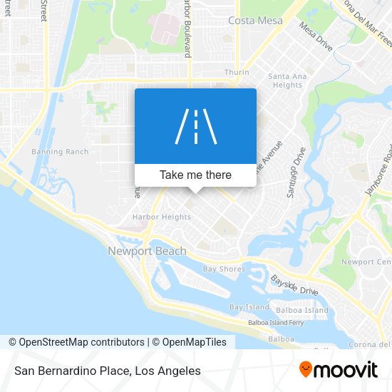 Mapa de San Bernardino Place