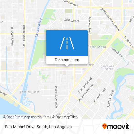 San Michel Drive South map