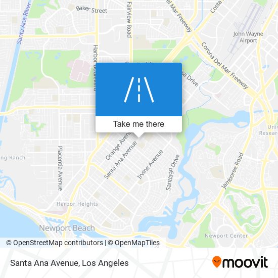 Mapa de Santa Ana Avenue
