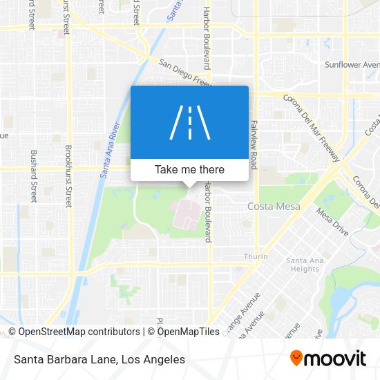 Santa Barbara Lane map