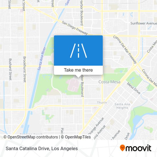 Santa Catalina Drive map