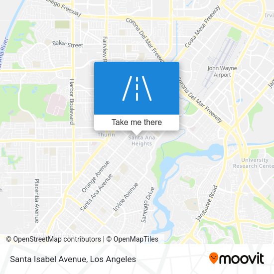 Mapa de Santa Isabel Avenue