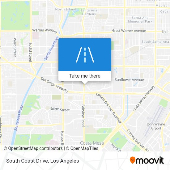 Mapa de South Coast Drive