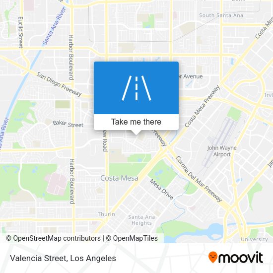 Valencia Street map