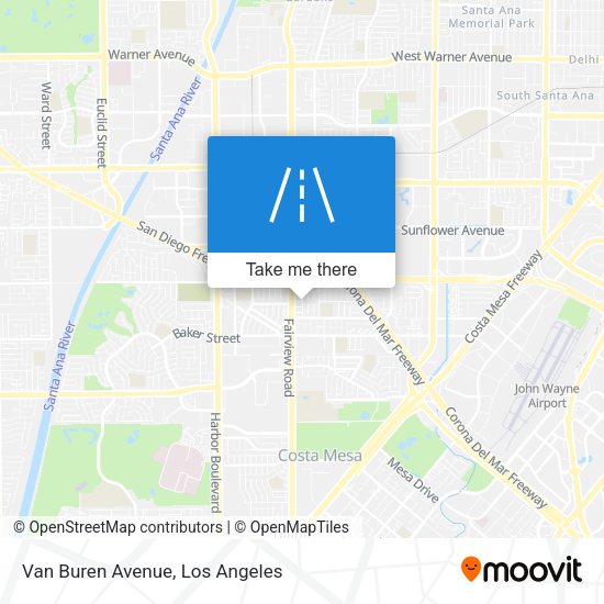 Mapa de Van Buren Avenue