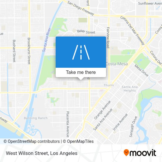 West Wilson Street map