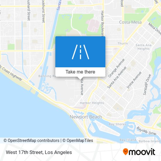West 17th Street map