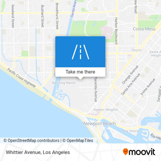 Mapa de Whittier Avenue