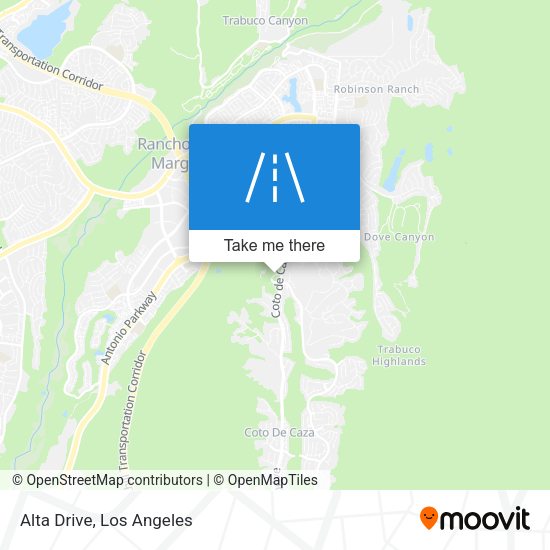 Alta Drive map