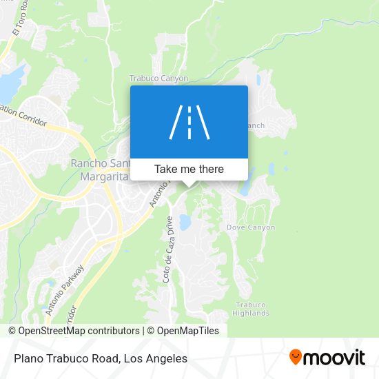 Mapa de Plano Trabuco Road