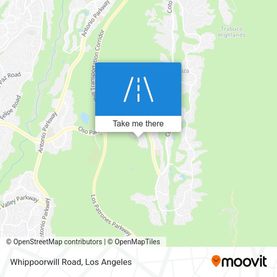Whippoorwill Road map
