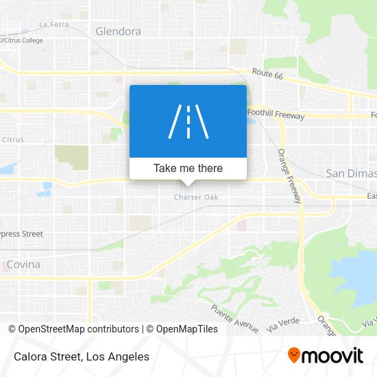 Mapa de Calora Street