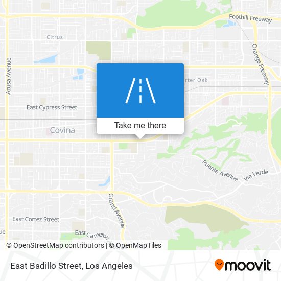 East Badillo Street map