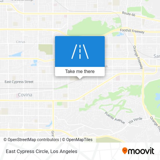 East Cypress Circle map