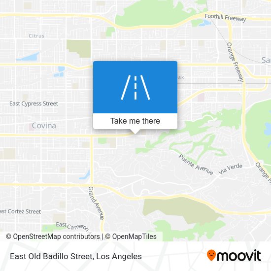 East Old Badillo Street map