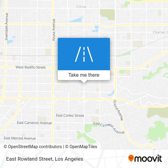 Mapa de East Rowland Street