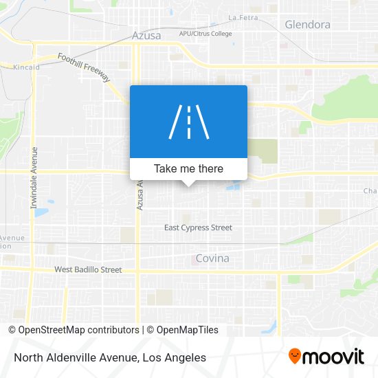 North Aldenville Avenue map