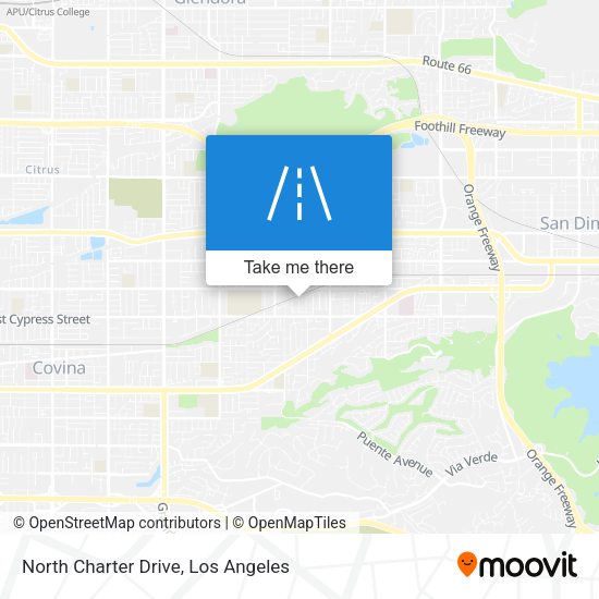 North Charter Drive map