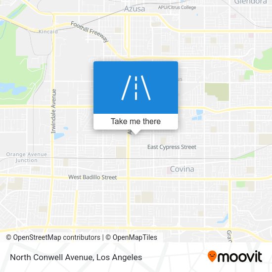 Mapa de North Conwell Avenue