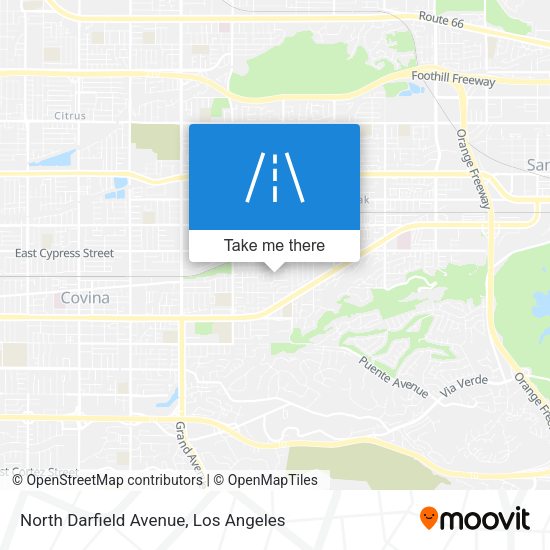 North Darfield Avenue map