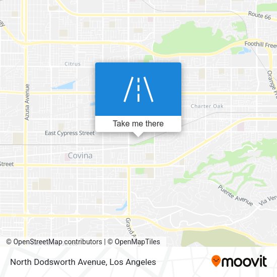 North Dodsworth Avenue map