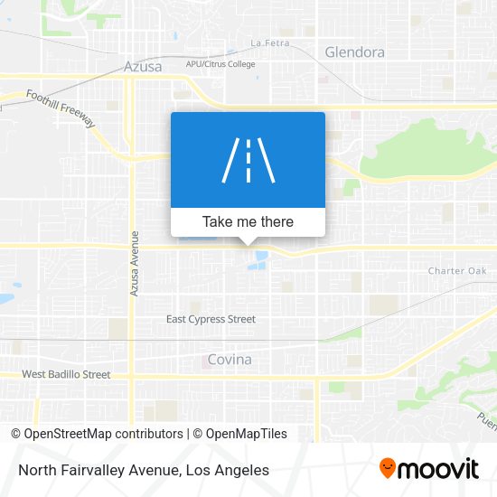 North Fairvalley Avenue map