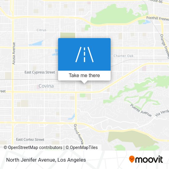North Jenifer Avenue map