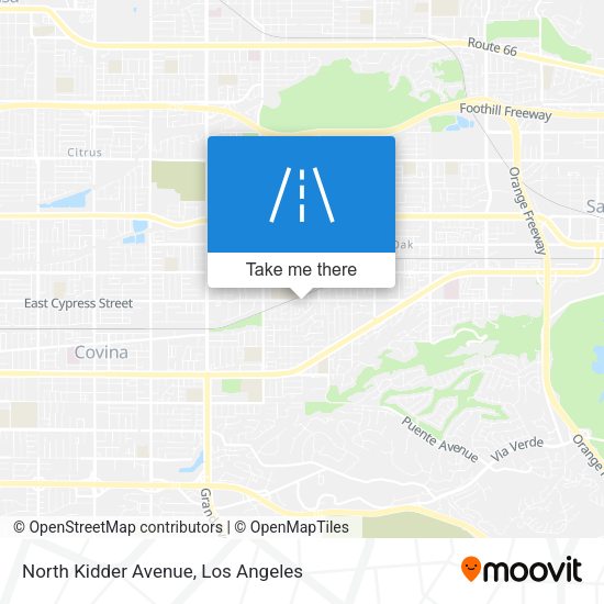 North Kidder Avenue map