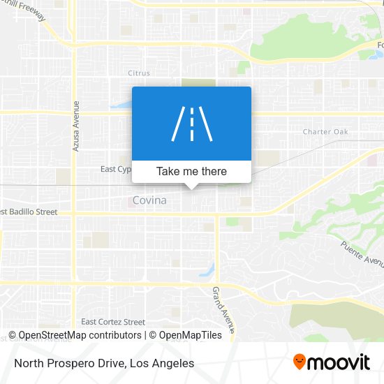 North Prospero Drive map