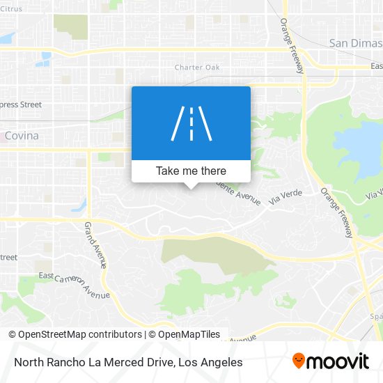 North Rancho La Merced Drive map