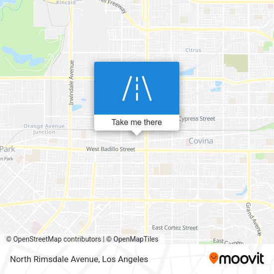 Mapa de North Rimsdale Avenue