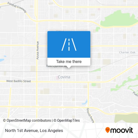 North 1st Avenue map