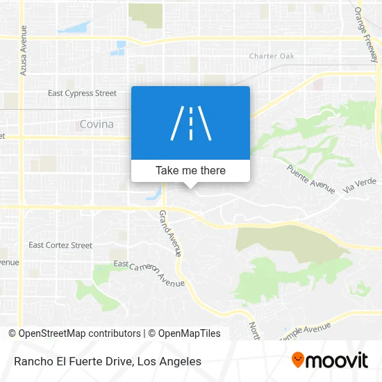 Rancho El Fuerte Drive map