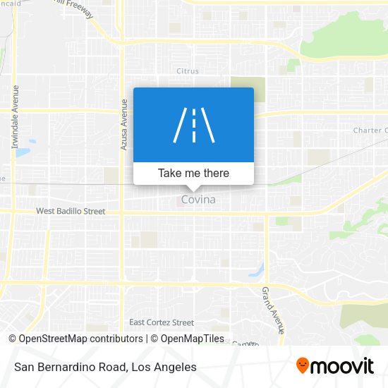 Mapa de San Bernardino Road