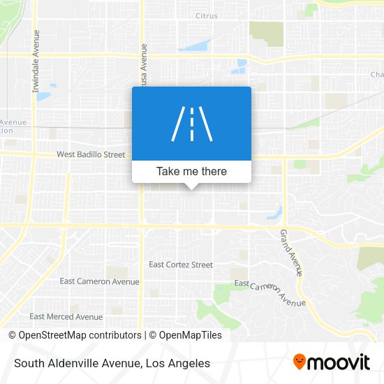 Mapa de South Aldenville Avenue