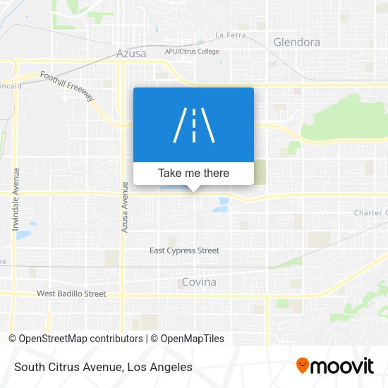 South Citrus Avenue map