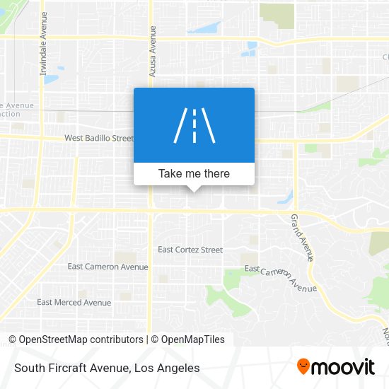 South Fircraft Avenue map
