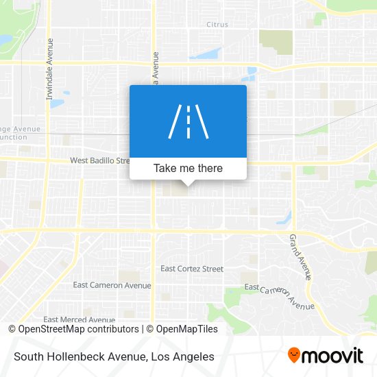 South Hollenbeck Avenue map