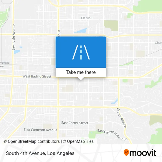 South 4th Avenue map