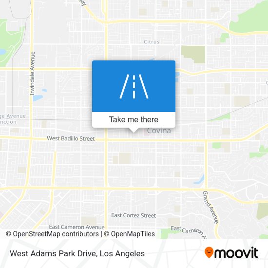 Mapa de West Adams Park Drive