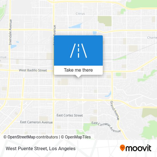 West Puente Street map