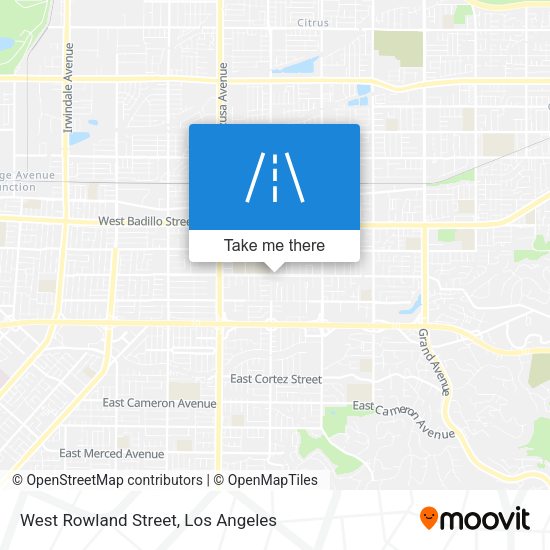 West Rowland Street map