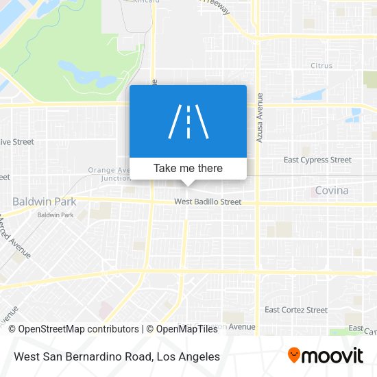 West San Bernardino Road map