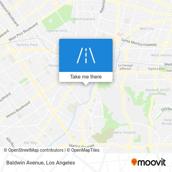 Mapa de Baldwin Avenue