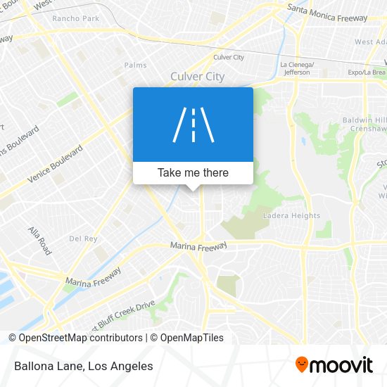 Mapa de Ballona Lane