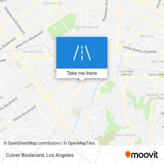 Culver Boulevard map