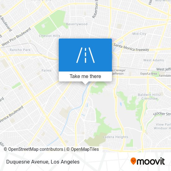 Duquesne Avenue map